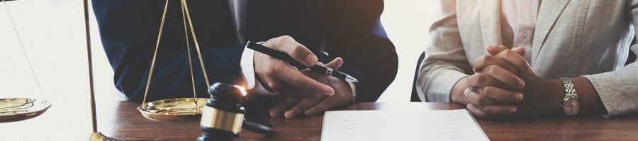 Consultation of Businessman or lawyer team meeting with client, Law and Legal services concept, Good